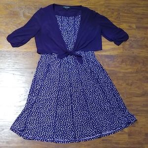 Purple polkadot dress